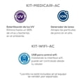thumbnail image 5 of Minisplit Inverter Medicair Evans Frío 1ton 220v 6 Filtros Evans AC-MSI-1.0T-17, 5 of 5