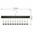thumbnail image 6 of Unique Bargains Space Saving Wood Hat Hangers With 12 Hooks Black, 6 of 6