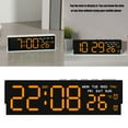 thumbnail image 2 of Digital Alarm Clock Desk Clocks for Living Room Bedroom with Large Number,Dimmer,Loud Alarm Temperature,Day of Week, 2 of 8