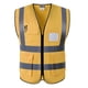 thumbnail image 5 of Jumpingount Chaleco reflectante premium Seguridad Chaleco impermeable sin mangas Amarillo XXL Type6, 5 of 6