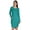 Teal Green, variant on Inkmeso Long Sleeve Midi Tshirt Dress With Pockets Plus Size High Low Baggy Jersey Dress
