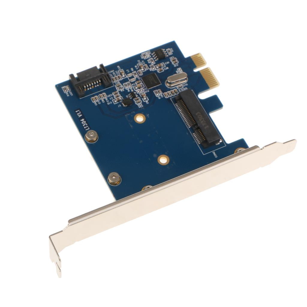 PCI-E to mSATA SSD+SATA3 Combo Expansion Converter Adapter PCIe to SATAIII Card 
