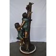 thumbnail image 6 of Nifao Fine Arts Outlet 64” Children Reaching for Cat Garden Statue, Weatherproof – Garden Outdoor Decor Sculpture, 6 of 12