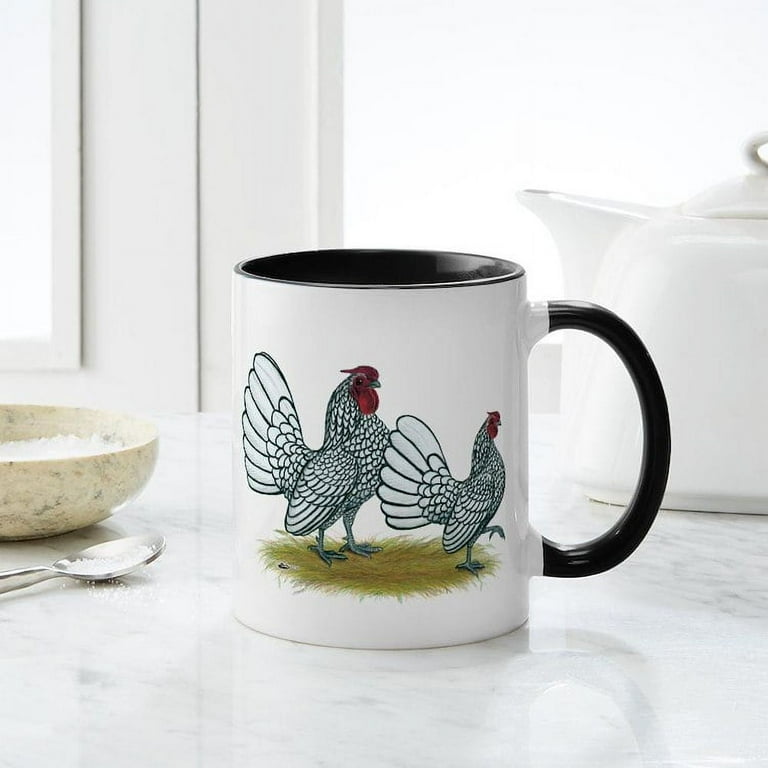 CafePress - Sebright Silver Bantams Mug - 11 oz Ceramic Mug - Novelty Coffee  Tea Cup - Walmart.com