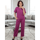thumbnail image 2 of Conjunto 2 Piezas Casual Chic para Mujer Unitalla, Blusa de Manga Corta y Pantalón Cómodo, Estilo Elegante y Sofisticado para Mujer, 2 of 5