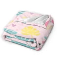 thumbnail image 4 of Flamingo Blanket Cute Flamingo Gifts for Women Girls Throw Blanket Pink Tropical Fleece Fuzzy Soft Flannel Plush Warm Bedding Stuff for Kids Adults 80x60, 4 of 6
