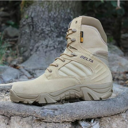 

Men Desert Tactical Military Boots Mens Work Safty Shoes Special Force Waterproof Army Boot Lace Up Combat Ankle Boots Big Size