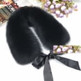 thumbnail image 2 of Jiibva Winter Women Faux Fur Collar Fasionable Multicolor Shawl Collar Warm Shawl Scarves for Outwear Coat, 2 of 7