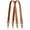 Brown, variant on Genuine Cowhide Leather Shoulder Strap 2-Pack with Canvas Backing & Antique Brass Clasps (23.6"x0.8")