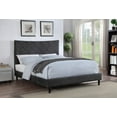thumbnail image 3 of Topline Home Furnishings Dark Grey Upholstered Queen Bed, 3 of 3