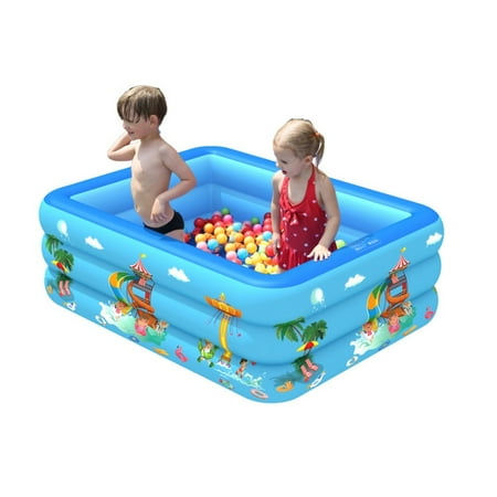4Ft Inflatable Swimming Pool, Family Swimming Pool, Garden Outdoor Paddling, Kid Inflatable