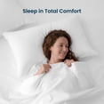 thumbnail image 2 of SLEEP ZONE 85gsm Bed Sheet Set, Microfiber Wrinkle-free Bedding set with 14" Pocket White, Queen, 2 of 15