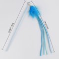 thumbnail image 2 of Cat Wand Teaser Plastic Interactive Cat Stick Cat Teaser Wand with Bell for Cats, 2 of 10