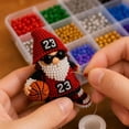 thumbnail image 3 of 3D Beaded Gnome Craft Kit, Premium bead art set, easy operation design for adults to enjoy handmade craft time gnome kit-J, 3 of 6