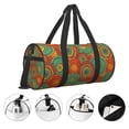 thumbnail image 5 of Xecao Abstract Pattern print Round Travel Duffel Bag is a foldable gym bag with an inner pocket, perfect for travel sports, 5 of 8