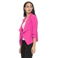 thumbnail image 3 of Women's 3/4 Sleeve Open Front Casual Cardigan Blazer Jacket, 3 of 5