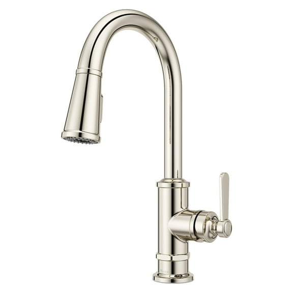 Open Box Pfister Gt529-Td Port Haven 1.8 GPM Single Hole Pull Down Kitchen Faucet - Nickel
