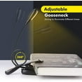 thumbnail image 3 of Liseuse Rechargeable, 14 LED 3 Couleurs 9 Modes Réglable, 360° Clip-on Light Sans Fil Cou Flexible Portable et Flexible, Convient pour Travail Voyage Lecture de Nuit, 3 of 8