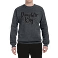 thumbnail image 2 of Wild Bobby Daughter Of The King 2 Corinthians 6:18 Inspirational/Christian Unisex Crewneck Graphic Sweatshirt, Charcoal, Small, 2 of 5