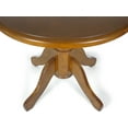 thumbnail image 4 of Round Solid Wood Dining Table 38.5'' D with Pedestal Base, Kitchen Round Table for 2 and 4 persons, Restaurant Table, Medium Brown Color, 4 of 7