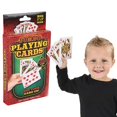 thumbnail image 1 of The Dreidel Company Baraja de naipes para niños Juegos de baraja de cartas Diversión familiar Favores de fiesta (naipes grandes (3.0 x 5.0 in), paquete de 2), 1 of 4