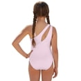 thumbnail image 3 of Xoenoiee Purple Butterfly Pattern Girls Swimsuits One-Piece Bathing Suit with Cover Ups Adjustable Straps Cut Out Swimwear Beachwear with Removable Bra, Size 9-10 Years, 3 of 7