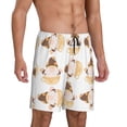 thumbnail image 2 of Xecao Cute Bee Gnome Print Men's Sleepwear Shorts Pajama Bottom Lounge Short nightwear with Convenient Pockets for Relaxed Home Wear-XX-Large, 2 of 6
