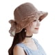 thumbnail image 1 of Qarigey Sombrero de paja gorra con lazo hecho a mano tejido hueco mujer cinta sombrilla accesorios de verano Sombreros De color caqui, 1 of 6