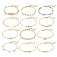 thumbnail image 1 of 12PCS Femmes Cheville Mode Assortis Types Alliage Cheville Chaîne Bracelet de Cheville, 1 of 8