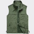 thumbnail image 2 of Chaleco Chaleco Casual de Color Sólido Fino de Primavera y Otoño para Hombres Chaleco de Negocios de Secado Rápido con Cuello Alto y Cintura Transpirable de Malla para Hombres, 2 of 4