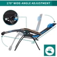 thumbnail image 3 of Techmilly 2pcs Oversized Zero Gravity Chair XL 30"for Outside,Support 500LBS, 3 of 6