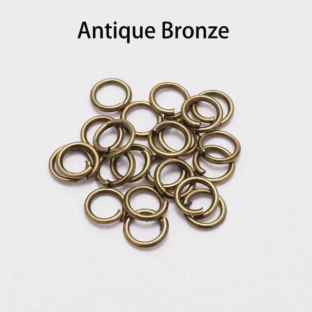 Lote de 50-200 unidades de anillos de salto de 3-20mm, conectores de anillos divididos para accesorios de fabricación de joyas Diy, suministros al por mayor