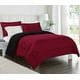 thumbnail image 3 of Edredón King Size Doble Vista Negro y Rojo Reversible Hudson & Main Edredón Doble Vista, 3 of 5