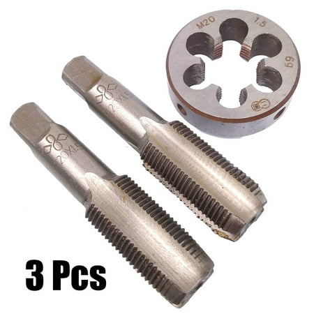 

BCLONG HSS M20 x 1.5mm Taper & Plug Tap & M20 x 1.5mm Die Metric Thread Right Hand
