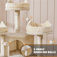 thumbnail image 6 of Renwick 68.5in Multi-Level Cat Tree Caves Condos, Beige, 6 of 8