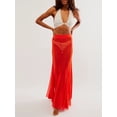 thumbnail image 3 of Hirigin Womens Summer Maxi Skirt Mesh High Waisted Sheer Beach Swimsuit Cover Up Flowy Long Tulle Skirts, 3 of 5