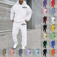 thumbnail image 2 of Aihuaihua Men's Tracksuit 2 Piece Hoodies BROOKLYN Print, Casual Jogging Gym Sweat Suits for Men Jogging Sweatshirts Athletic Sweatsuits Sets M, 2 of 5