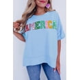 thumbnail image 1 of FOLUNSI Sparkle Starred Flag Tee - Fashion Forward, You'll Stand Out!, 1 of 8