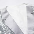 thumbnail image 4 of VBTAPA Sequin Vest Party Formal V-neck Shiny Waistcoat for Wedding Events Mardi Gras St Patricks Day Carnival Silver XL, 4 of 8