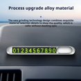 thumbnail image 4 of Soumake Temporary Parking Number Plate Phone Number Card Glowing Sign with Number Magnetic Stickers Easy Installation Phone Number Plate for Car Park, 4 of 8