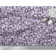 thumbnail image 3 of Soimoi Purple Heavy Canvas Fabric Artistic Leaves Print Fabric by the Yard 58 Inch Wide, 3 of 3