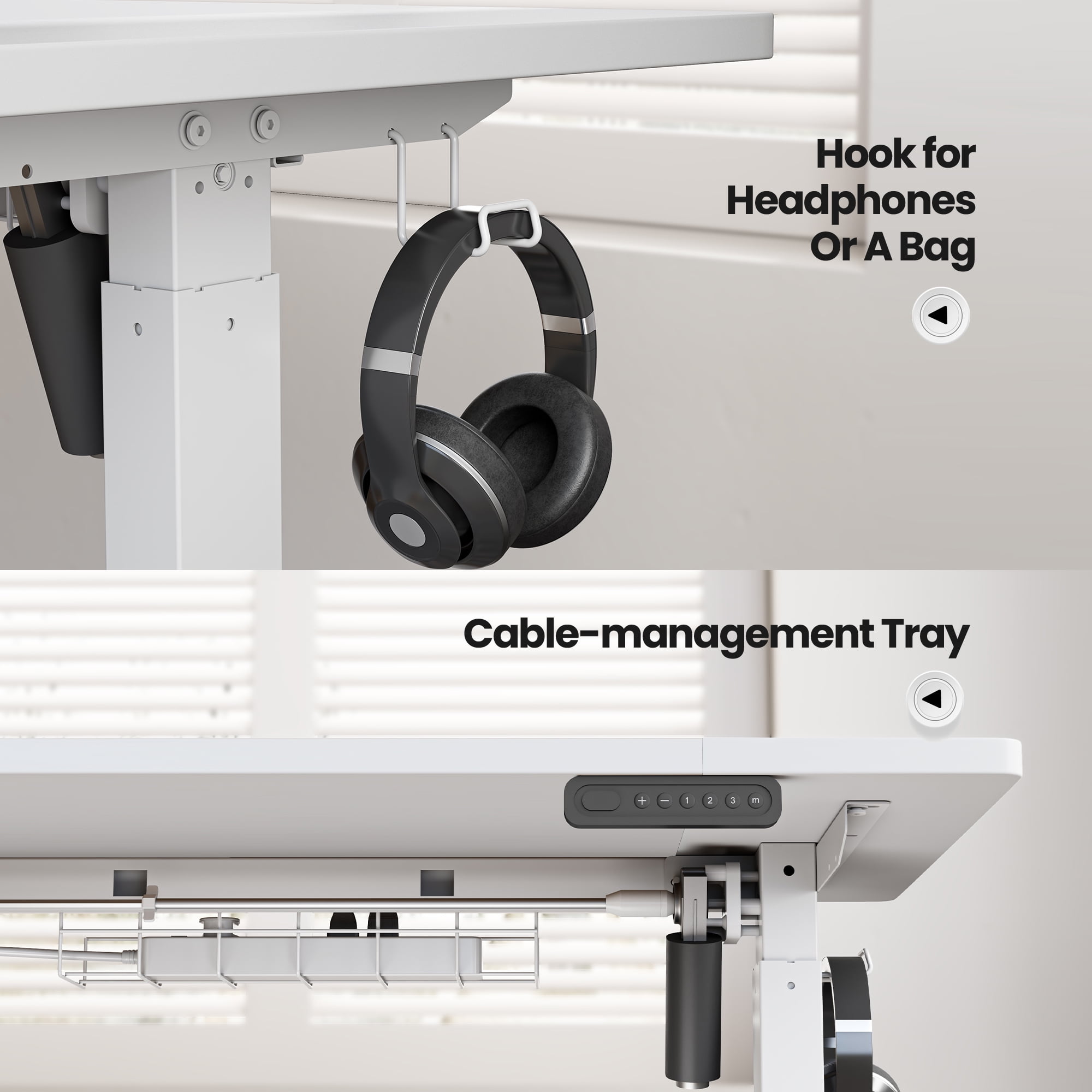 Standing Desk – Adjustable Height Electric Desk With Memory Controller