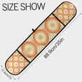 thumbnail image 3 of Yayeee Double Oven Mitt Kitchen Heat Resistant Baking 35" x7" Quilted Glove, Orange Circle, 3 of 6