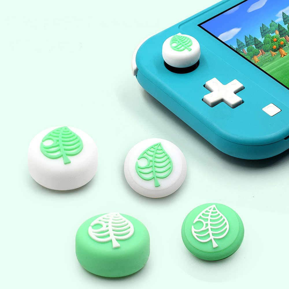 4PCS Thumb Grips Cap Animal Crossing Cover For Switch Joycon Joystick Console 