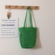 thumbnail image 1 of Xiao Hua Bolso de hombro tejido para mujer, bolso de mano y neceser, elegante bolso de playa de verano, 32 x 19 x 26 cm (verde), 1 of 4