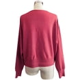 thumbnail image 4 of Ketyyh-chn99 Women's Cardigan Sweater Long Sleeve Solid Color Cardigan Blouse Hot Pink,XL, 4 of 5