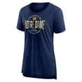 thumbnail image 2 of Women's Navy Notre Dame Fighting Irish Break It Down Tri-Blend T-Shirt, 2 of 3