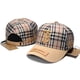 thumbnail image 2 of Sombrero De BURBERRY Mujer Primavera Verano Británico A Cuadros TB Gorra De Béisbol Calle Moda Casual Versión Coreana Sol, 2 of 4