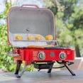 thumbnail image 6 of Kenmore 2-Burner Portable Tabletop Retro Gas Grill, Red, 6 of 14