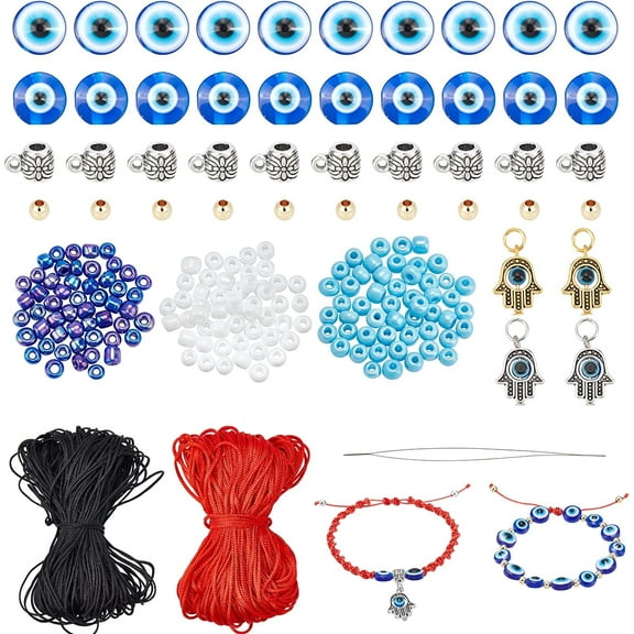 Evil Eye Bracelet Bulk Evil Eye String Bracelet Evil Eye Jewelry Kit Mexican Bracelets